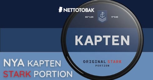 Upptäck nya Kapten Original Stark Portionssnus