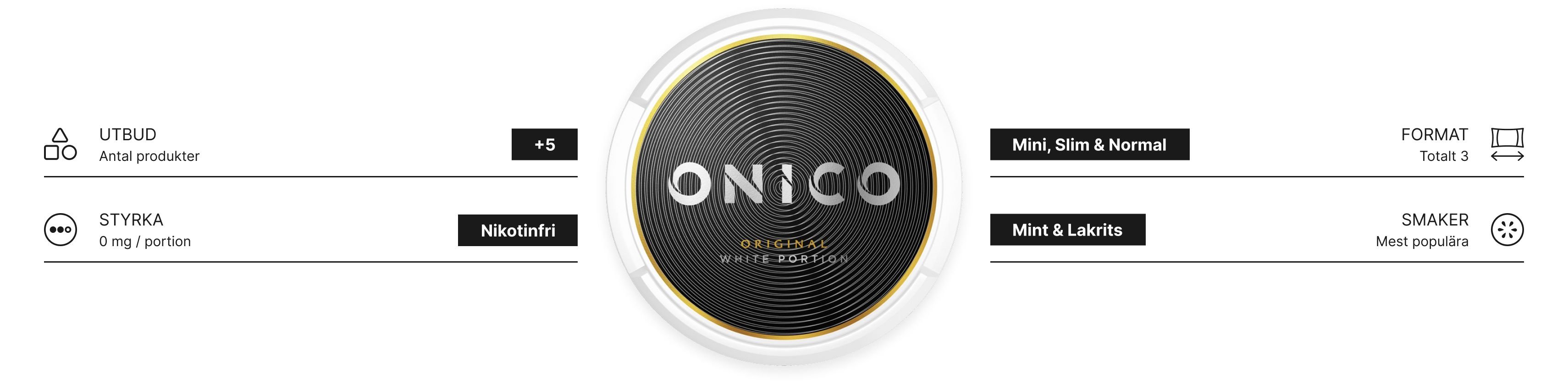 Onico nikotinfritt snus