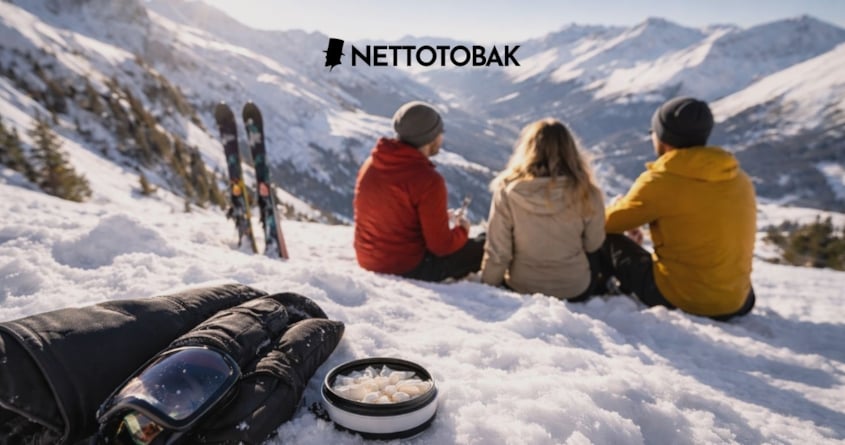 Snusare i skidbacken - dosa på snön