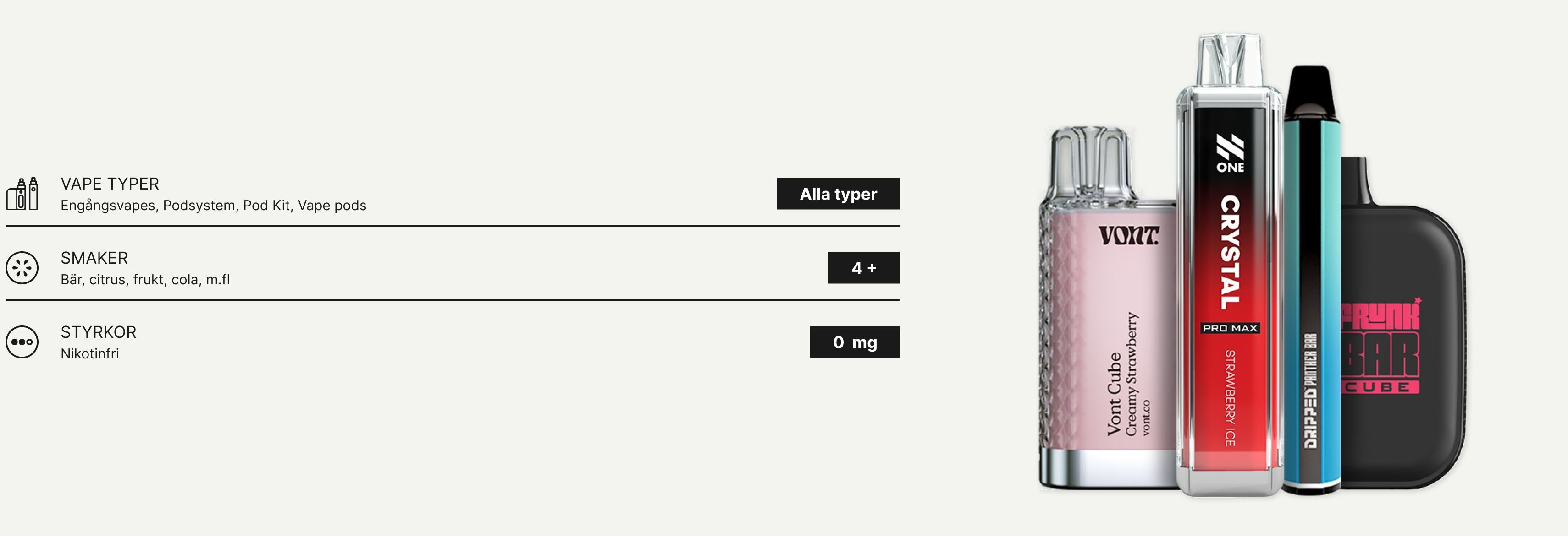 Nikotinfri vape kategori nettotobak