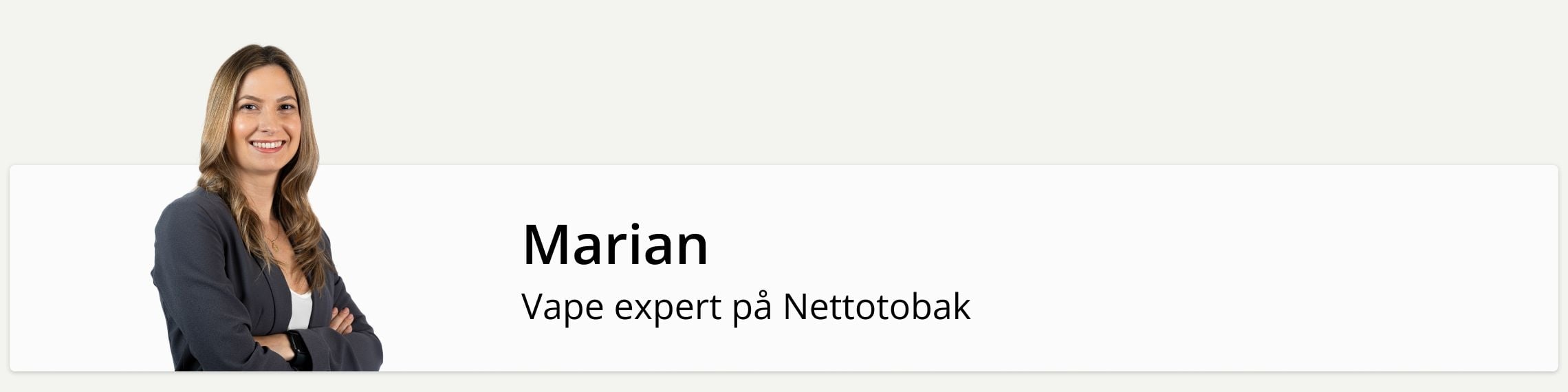 Vont vape Marian ansvarig