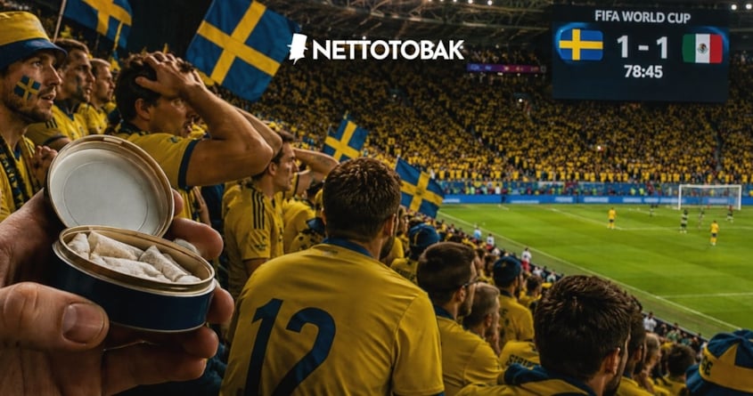 Snus på läktaren under VM 2026