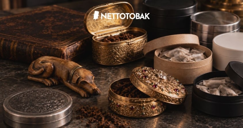 Snusets dag 24 oktober - Snusdosor då och nu