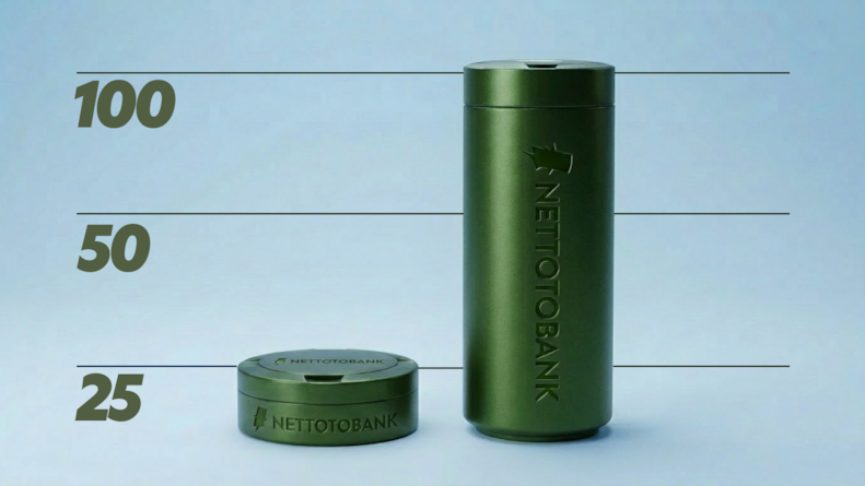 En snusdosa och en snusburk