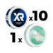 Mixpack 10 XR Göteborgs Rapé Slim White & 1 Catch White Spearmint Mini