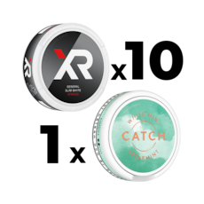 Mixpack 10 XR General Strong Slim White & 1 Catch White Spearmint Mini