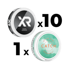 Mixpack 10 XR General Slim White & 1 Catch White Spearmint Mini