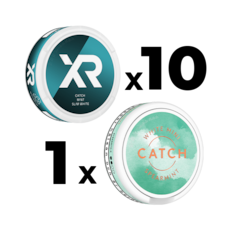 Mixpack 10 XR Catch Mint Slim White & 1 Catch White Spearmint Mini