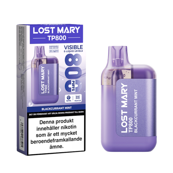 Lost Mary TP800 Blackcurrant Mint