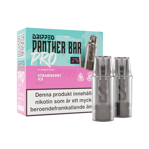 Dripped Panther Bar Pro Mesh Poddar Strawberry Ice