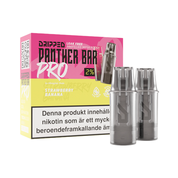 Dripped Panther Bar Pro Mesh Poddar Strawberry Banana