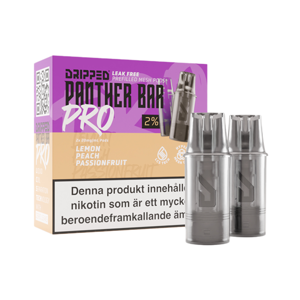 Dripped Panther Bar Pro Mesh Poddar Lemon Peach Passionfruit