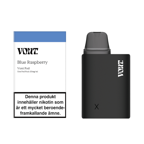 Vont Pod Device Cube Black + Vont Pod Blue Raspberry 20mg