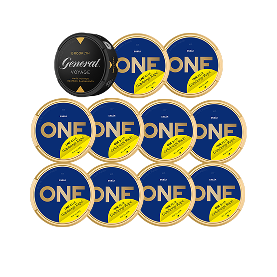 Mixpack 10 One Blå & 1 General Voyage Brooklyn