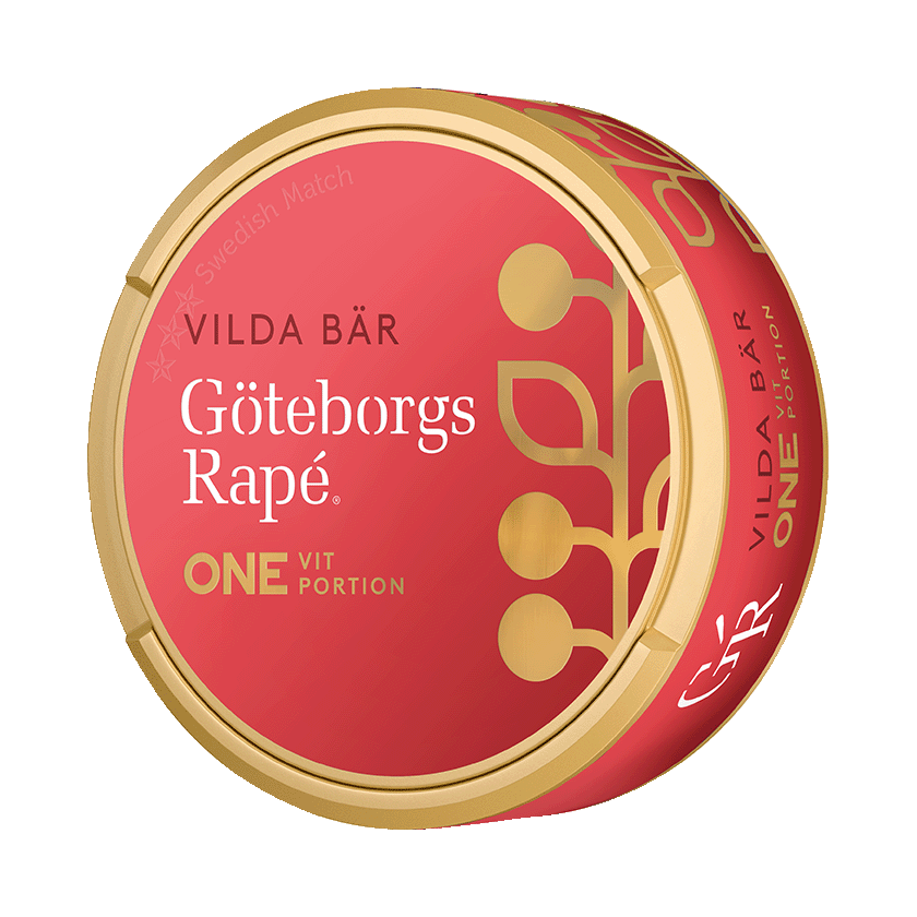 Göteborgs Rapé ONE Vilda Bär Vit Portion - nikotinpåsar