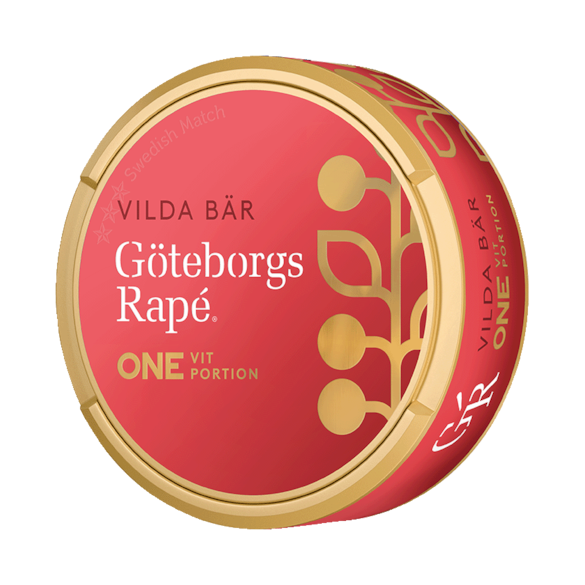 Göteborgs Rapé ONE Vilda Bär Vit Portion