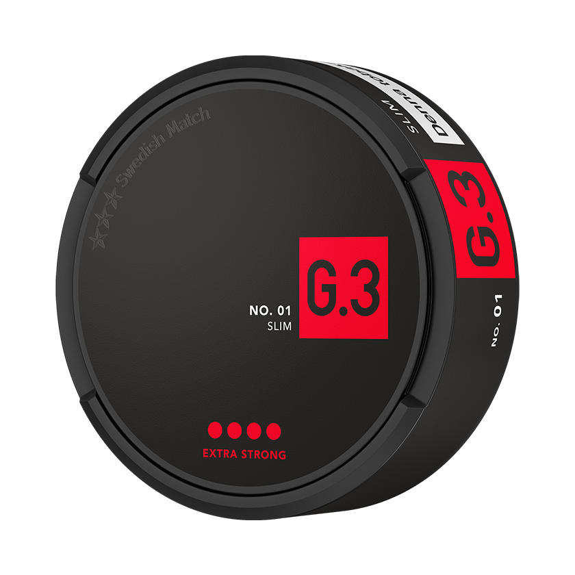 G 3 G.3 No.01 Slim Extra Strong - portionssnus
