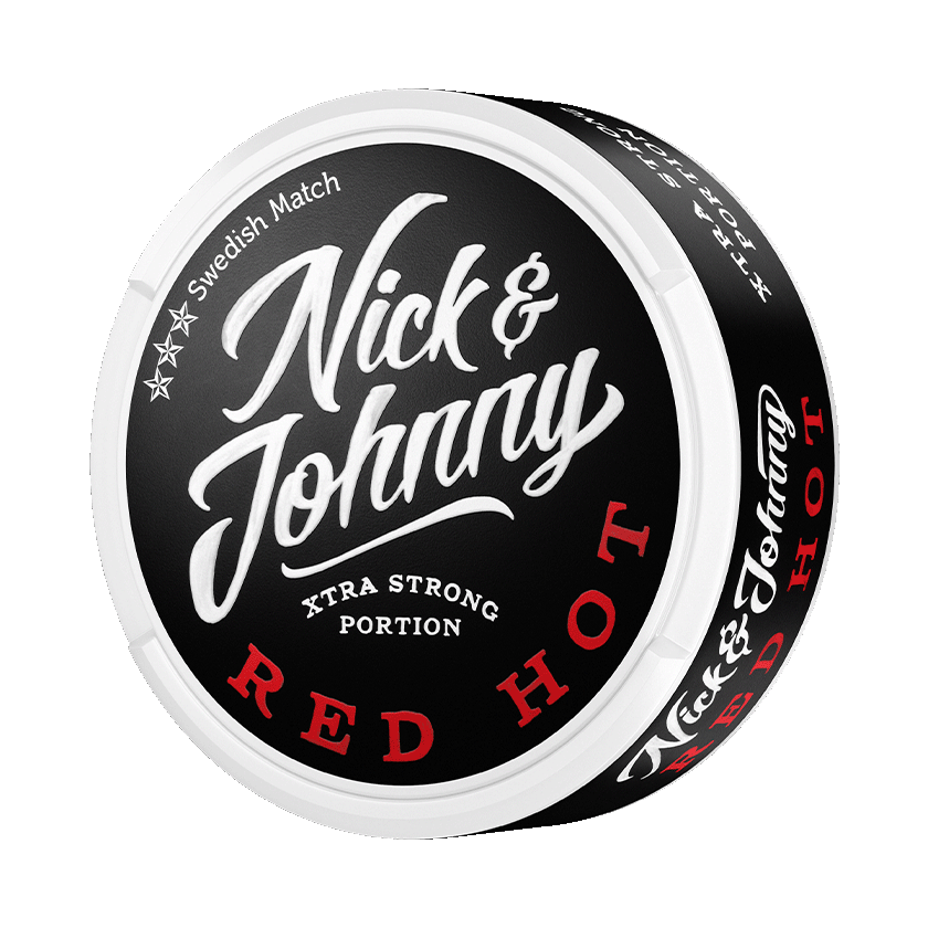 Nickjohnny Nick & Johnny No.3 Red Hot Extra Strong - portionssnus