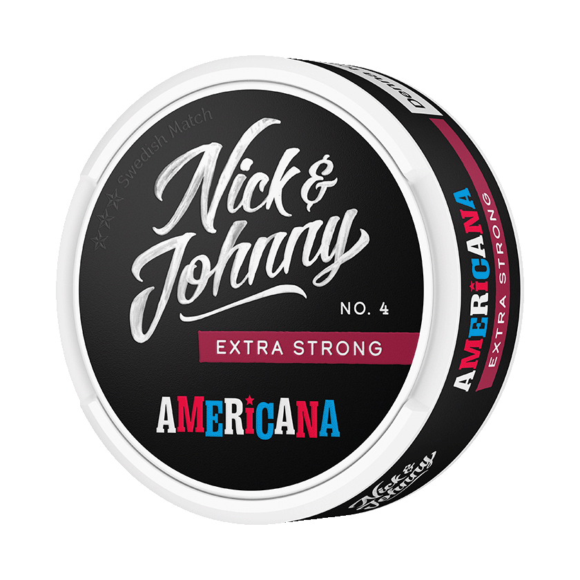 Nickjohnny Nick & Johnny No.4 Americana Extra Strong - portionssnus