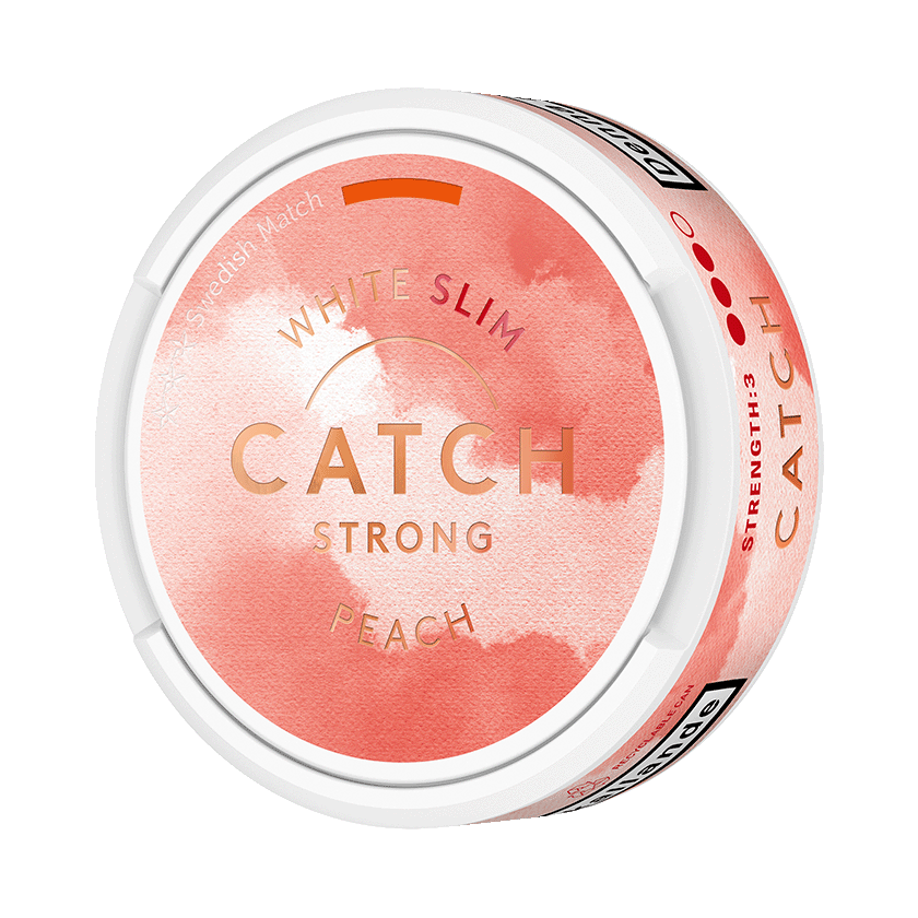 Catch Peach White Slim Strong - nikotinpåsar