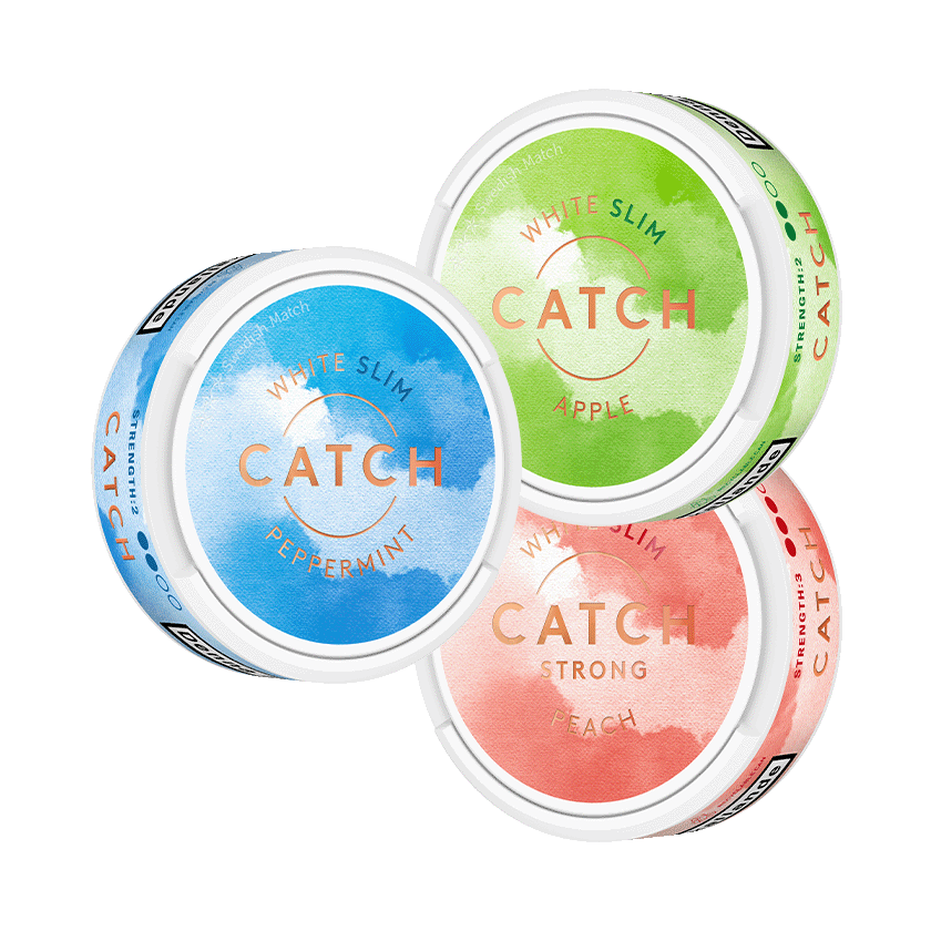 Catch Catch White Peppermint Apple Peach - portionssnus