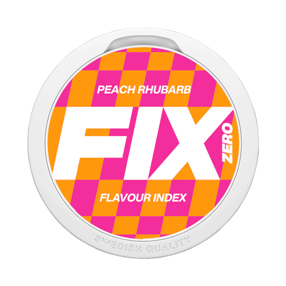 FIX Peach Rhubarb Zero Nikotinfritt Snus