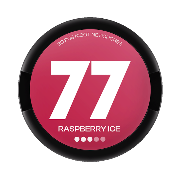 77 Nicotine Pouches Raspberry Ice