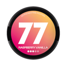 77 Nicotine Pouches Raspberry & Vanilla