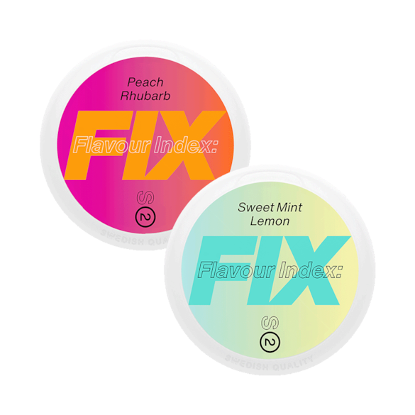 FIX Mixpack Peach Rhubarb & Sweet Mint Lemon