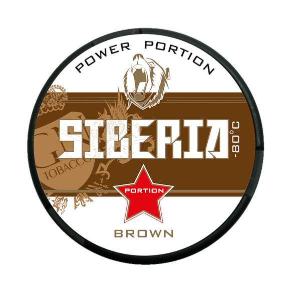 Siberia -80 Degrees Brown Portionsnus