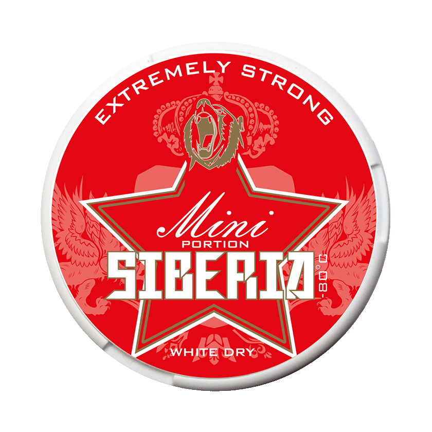 Siberia -80°C Extremely Strong White Dry Mini Portion - nikotinpåsar