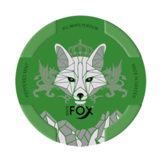 White Fox Peppered Mint Slim All White Portion