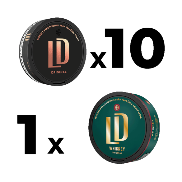 LD Mixpack 10 st Original Portion & 1 st Whiskey Original