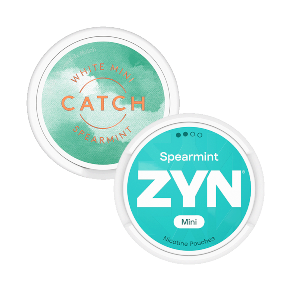 Catch and Zyn Mini Spearmint S2 2-pack