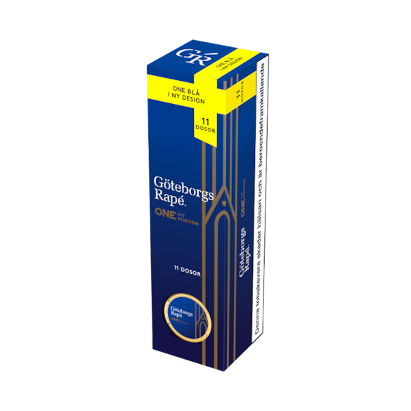 Göteborgs Rapé ONE Vit Portion 11-pack Box Edition