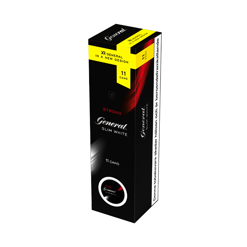 General General Slim White Strong 11-pack Box Edition - traditionellt snus