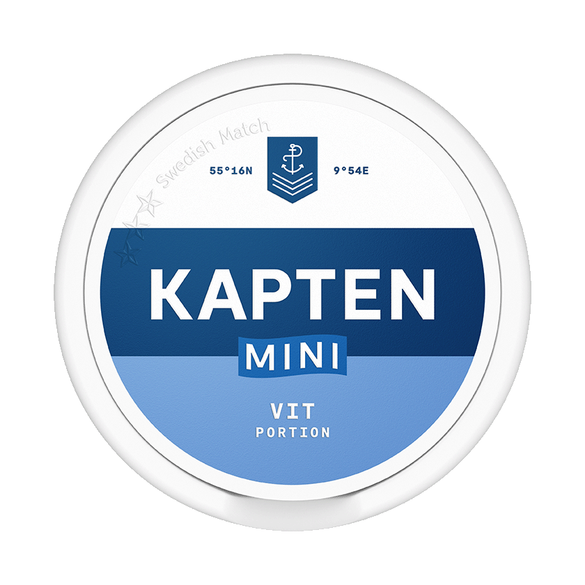 Kapten Vit Mini - nikotinpåsar