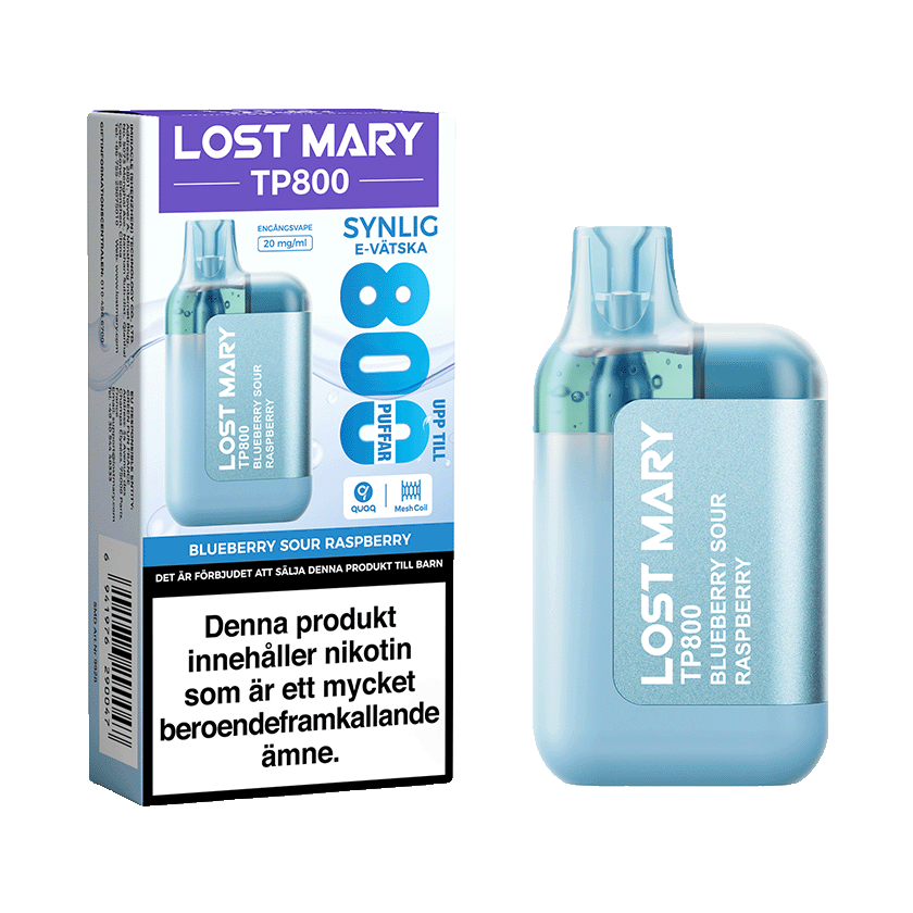Köp Lost Mary TP800 Blueberry Sour Raspberry
