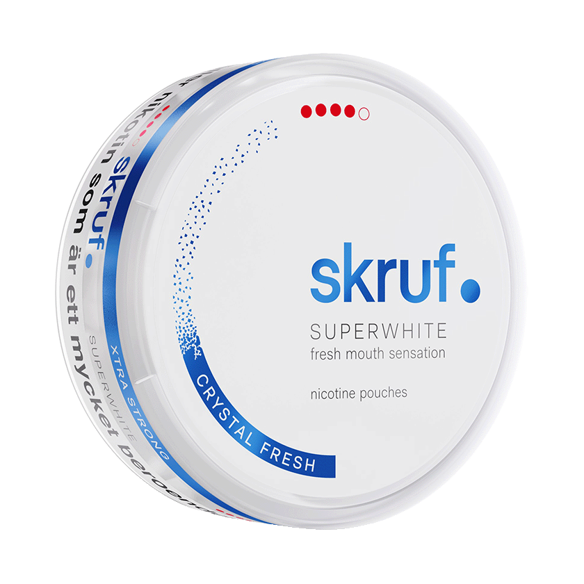 Skruf Skruf Superwhite Crystal Fresh 4 Extra Strong - nikotinpåsar