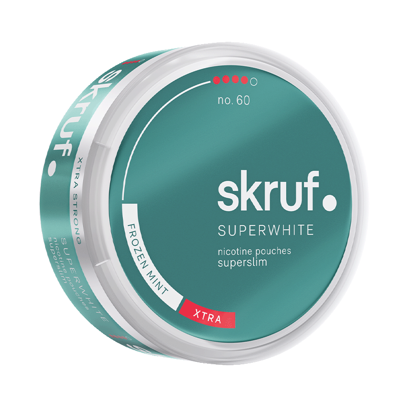 Skruf Superwhite No.60 Frozen Mint Xtra Superslim 8mg dosa