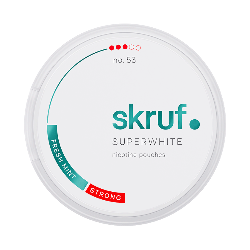 Skruf Skruf Super White No. 53 Fresh Mint #3 Normal - snus