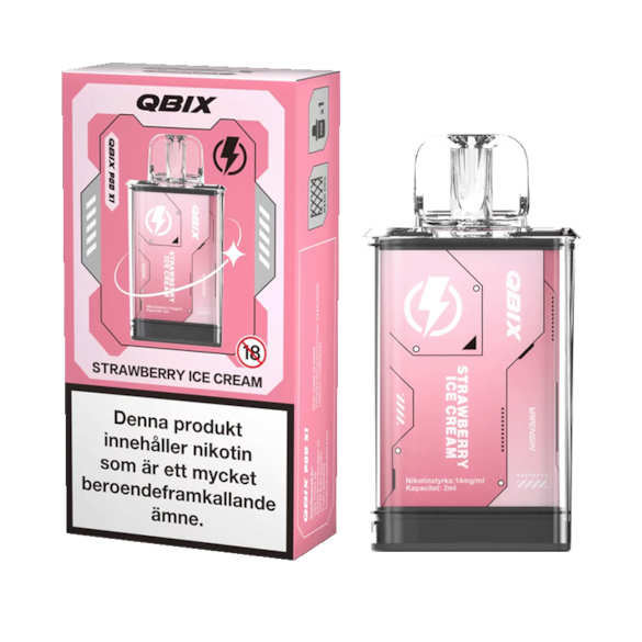 QBIX Pod Strawberry Ice Cream