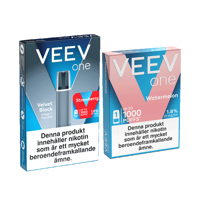 Kp VEEV ONE Starterkit + 1 Pod Blue Raspberry - frn 99,00 kr/st