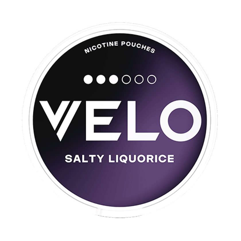 VELO VELO Salty Liquorice Strong – nikotinpåsar