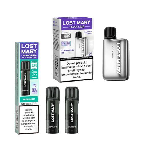 Lost Mary Tappo Air Startkit + Spearmint Pods