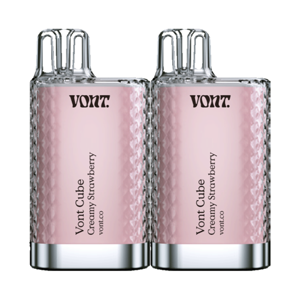 Vont Cube Creamy Strawberry 0mg+20mg Mixpack