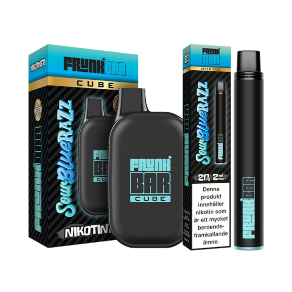 Frunk Bar Sour Blue Razz 0mg+20mg Mixpack