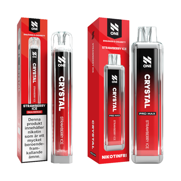 N One Crystal Strawberry Ice 0mg+20mgMixpack