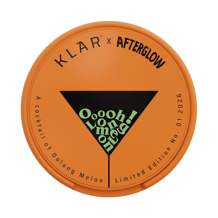 Klar KLAR Afterglow Edition Oolong Melon Mini Strong Normal – nikotinpåsar