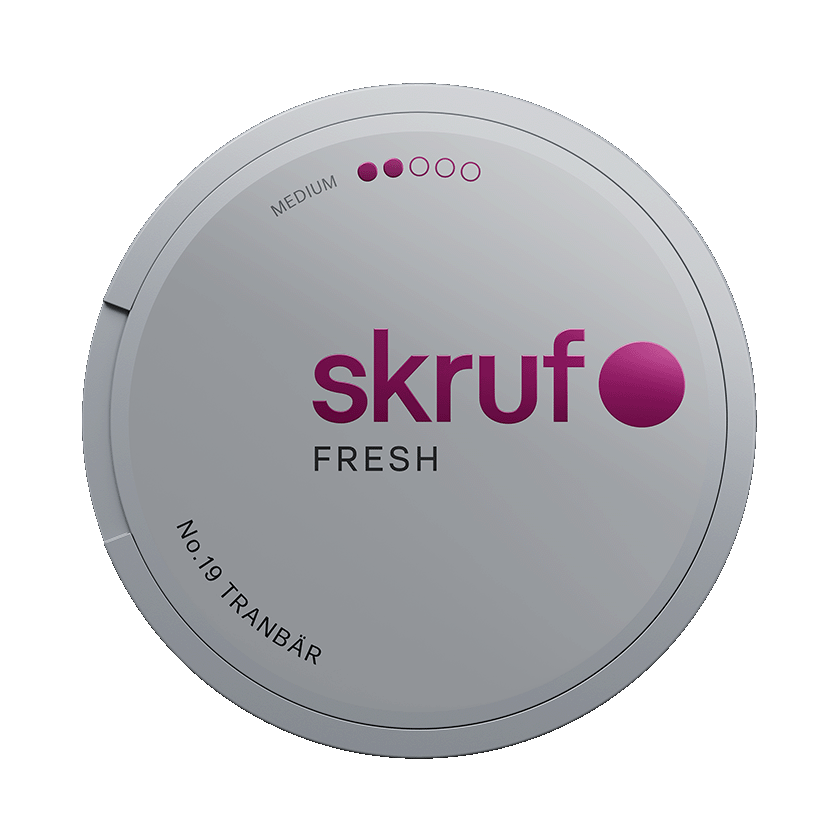 Skruf Skruf Fresh No.19 White Tranbär Medium - snus